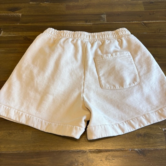 & Other Stories Cream Sweat Shorts Drawstring Pull On Stretch Khaki EU 36 - Picture 7 of 9